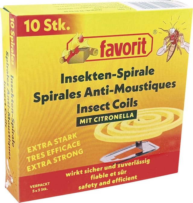Favorit Insektenspiralen zur Insektenabwehr mit Citronella Duft 10er Pack Insektenvernichter