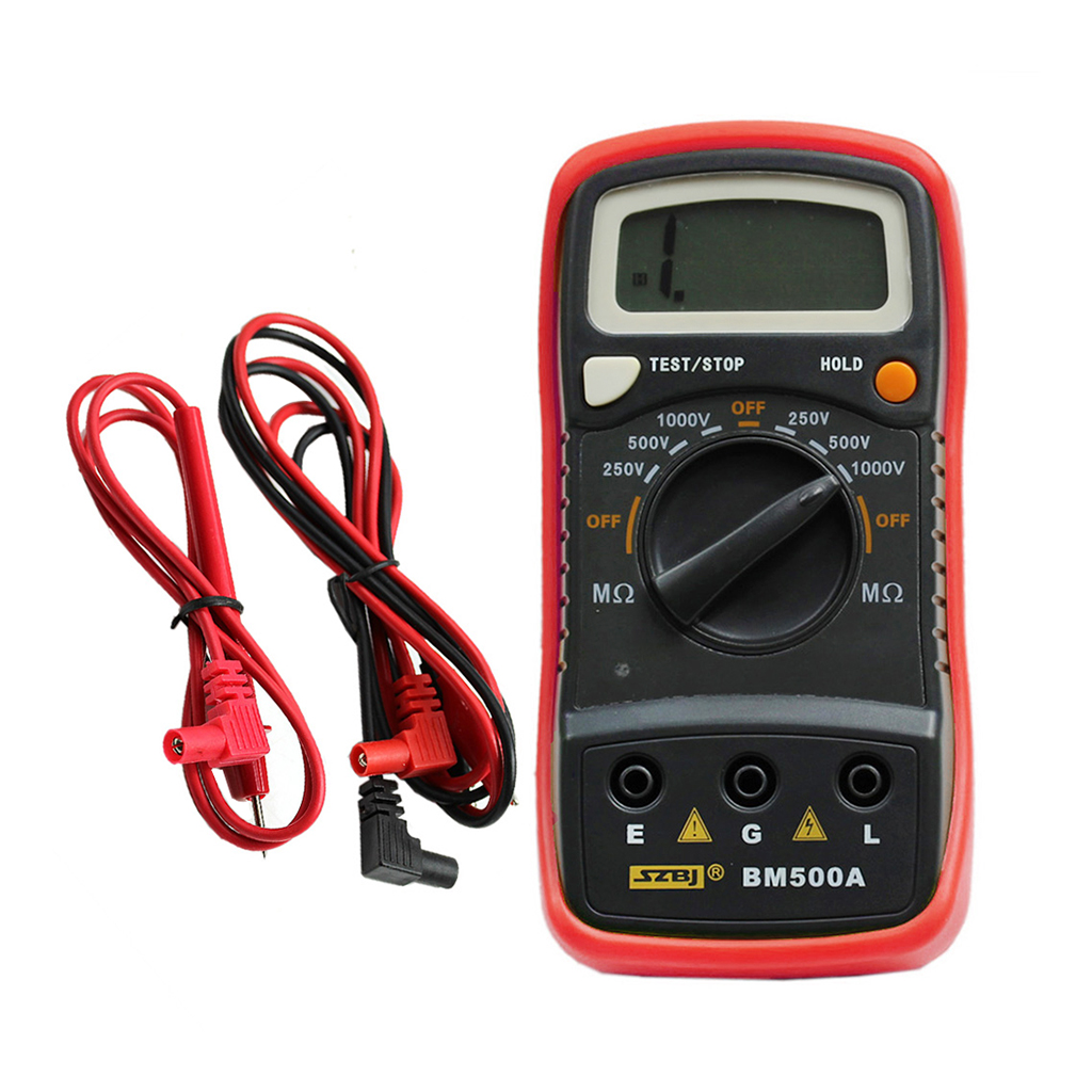 Bm500a 1000v 1999m Digitales Isolationswiderstandsmessgerät (megohmmeter)