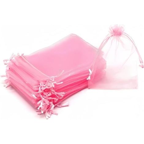 Organzabeutel, 10 X 15 Cm, Geschenktüten, 50er-packung, Mit Kordelzug, Ideal Als Hochzeitstüten, Bonbontüten, Schmuckbeutel Oder Andere Geschenke.