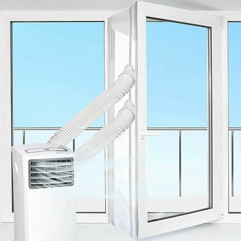 Tragbare Klimaanlagendichtung – 300 Cm – Kompatibel Mit Klimaanlagen, Trocknern Und Luftentfeuchtern – Doppelreißverschluss – Weiß