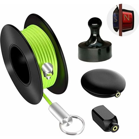 Magnetische Kabelführung – Drehbarer Doppelmagnet – Für Kabelmanagement In Wänden, Decken Und Böden – Bis Zu 6 M – 1 Stück
