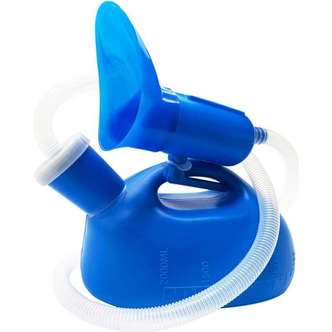 Urinal – 2000 Ml – 119 Cm Schlauch – Auslaufsicher – Für Zuhause, Krankenhäuser, Camping, Reisen, Notfälle – 1 Stück