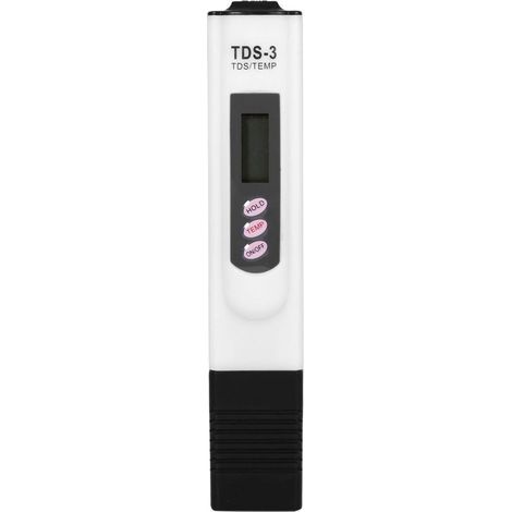 Wasserqualitätstester, Wasserhärtemesser (hh Und Dh), 1 % Ppm Messgenauigkeit, 0-9990 Ppm Einstellbereich, Mit Lcd-bildschirm Für Schwimmbad, Aquarium ((weiß))