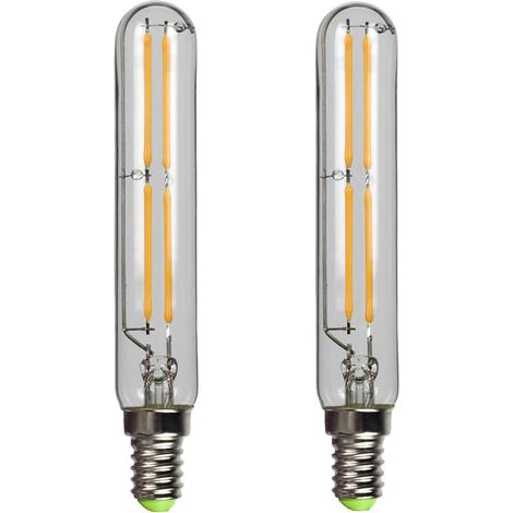 E14 Led-filamentlampe – 4 W – 2700 K Warmweiß – Schraubsockel – Klarglasröhre – 4er-pack