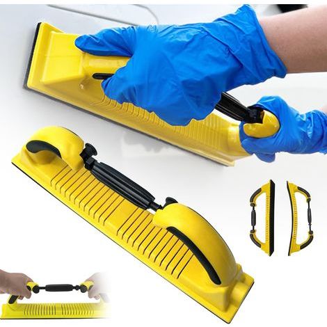 Professioneller Handschleifer – Schleifklotz Für Hartholz Und Metall – Körnung 80/120 – Integrierte Staubabsaugung – Ergonomisches Design