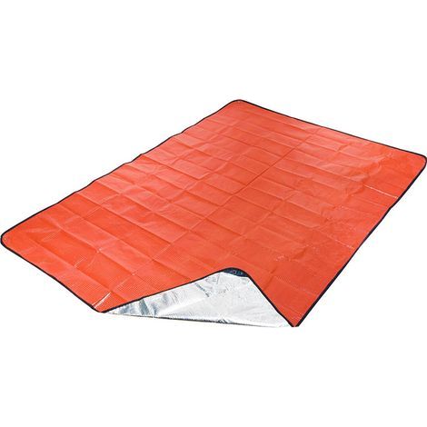 Isolierte Überlebensdecke, 210 X 150 Cm, Extra Dick, Wiederverwendbar Und Wasserdicht, Ideal Für Camping, Wandern, Outdoor-aktivitäten Und Überlebenskurse, Orange.