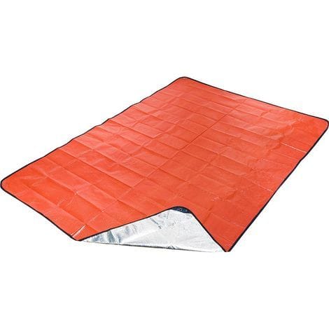 Isolierte Überlebensdecke, 210 X 150 Cm, Extra Dick, Wiederverwendbar Und Wasserdicht, Ideal Für Camping, Wandern, Outdoor-aktivitäten Und Überlebenskurse, Orange.