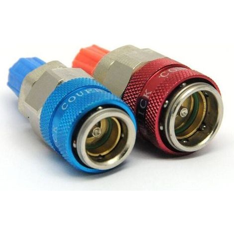 Sae 1/4-zoll-schnellkupplung Für Kältemittel R134a – Geeignet Für Hohe Und Niedrige Drücke – Zubehör Für Mobile Klimageräte – Einfache Installation – Qc-12