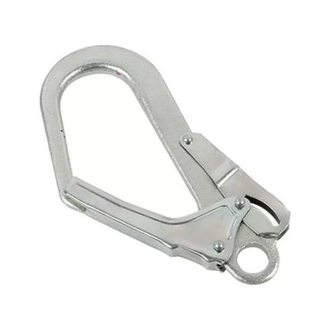 Sicherheitskarabiner Für Klettergerüste, Automatische Verriegelung, Fanghaken, Geschmiedeter Karabiner Aus Hochfestem Legiertem Stahl, Doppelter Verriegelungsmechanismus