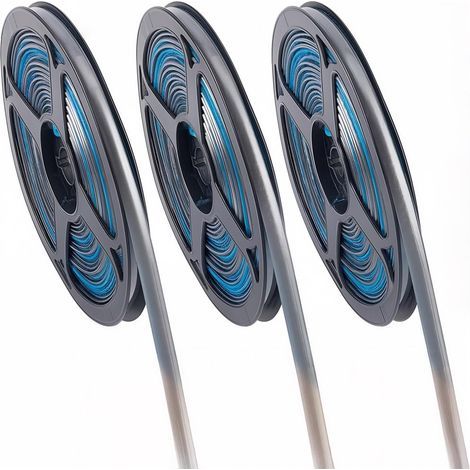 Drei Selbstklebende Fugenstreifen, 6 M Lang Und 8 Mm Breit, Für Graue Fliesen, Ideal Für Keramikfliesenfugen. Dekorative Abschlussleisten Für Badezimmer, Arbeitsplatten Und Kochfelder.