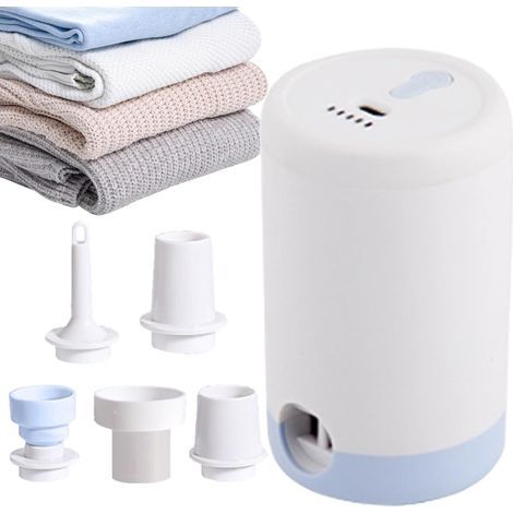 Vakuumpumpe Für Aufbewahrungsbeutel, Kabelloses Aufblasen Und Ablassen Der Luft – Elektrische Kompressionspumpe Für Beutel, Ideal Für Zuhause, Reisen, Wohnungen, Studenten, Camping Und Mehr