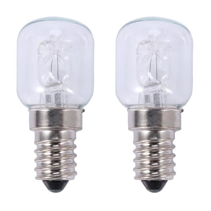 Zwei E14-hochtemperaturpen, 500°c-beständig, 25-w-halogen-ofenpen Eine E14-quarzpe, 250 V, 25 W.