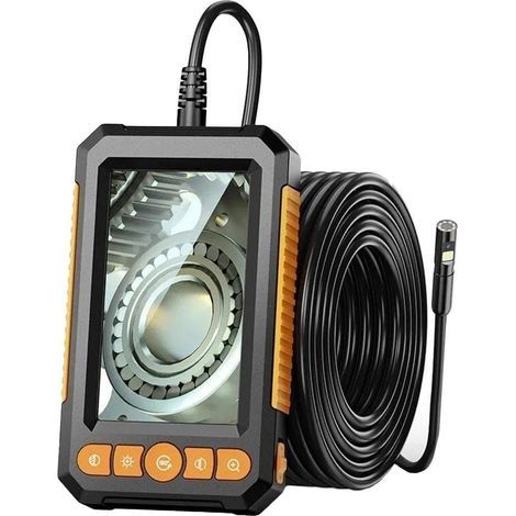 Inspektionskamera, 1080p Hd-endoskopkamera Mit 4,3"-ips-bildschirm, Wasserdichte Inspektionskamera, Halbstarres Kabel, Industrieendoskop Mit 9 Einstellbaren Leds, Dual-lens-endoskopkamera