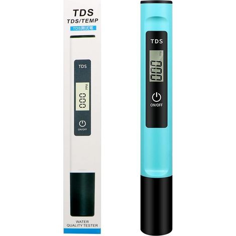 Tragbares Tds-testgerät, Hochpräzises Wasserqualitätsmessgerät Mit Lcd-bildschirm, Ein-knopf-tds-testsonde, Geeignet Für Leitungswasser, Schwimmbäder Und Aquarien (grün)