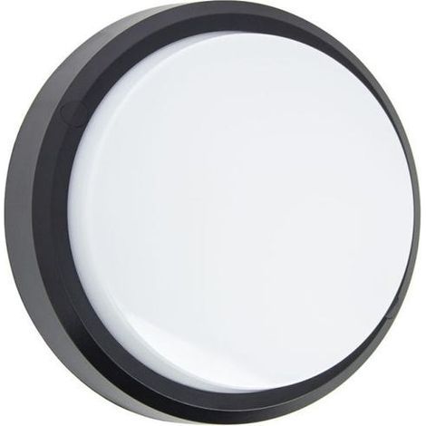 Runde Schwarze Led-wandleuchte, 1500 Lumen, Farbtemperatur: Warmweiß, Neutralweiß, Kaltweiß