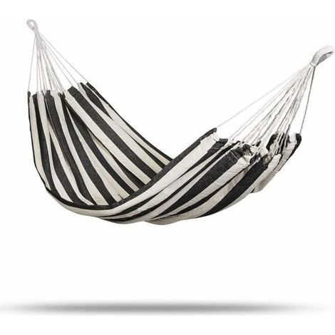 Hängematte – Baumwoll-polyester-gewebe – Für Garten, Terrasse Und Außenbereich – Belastbarkeit: 120 Kg – Inkl. Nylon-tragetasche – 1 Stück