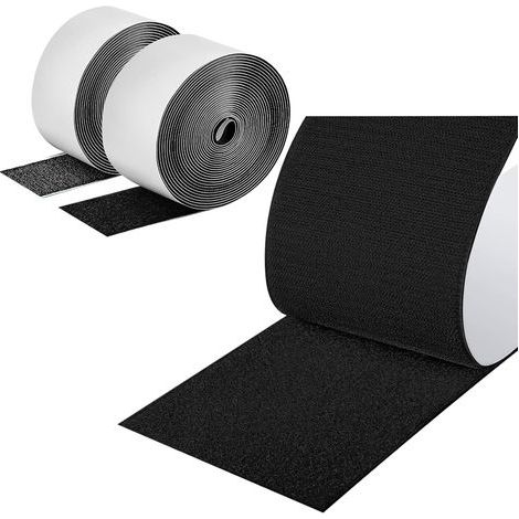Besonders Starker, Selbstklebender Klettverschluss (5 Cm X 6 M), Doppelseitiger, Annähbarer Klettverschluss, Extra Breit, Ideal Für Sofas Und Bastelarbeiten.