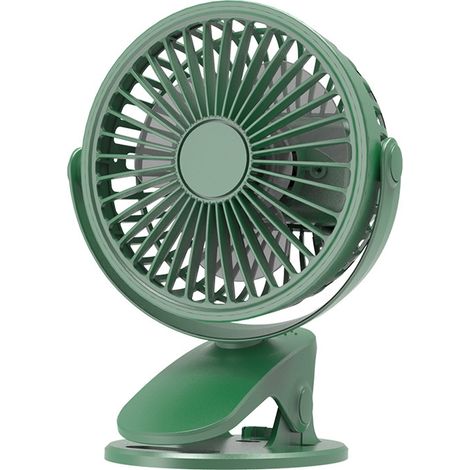 Clip-ventilator – Usb-betrieben – Leise (40 Db) – 360°-drehung – Für Büro/schlafzimmer – 1 Stück