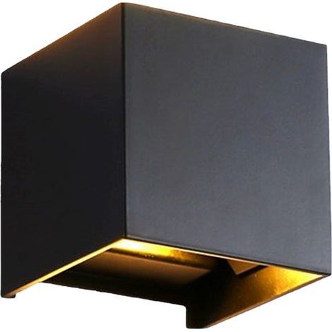 12-watt-led-wandleuchte Für Den Innenbereich Mit Einstellbarem Abstrahlwinkel, Warmweiße Außenwandleuchte, Wandleuchte Für Wohnzimmer, Schlafzimmer (schwarz)