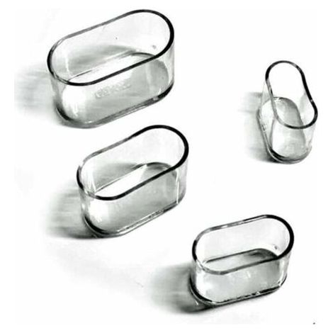 Transparente Silikon-stuhlbeinkappen – 24er-pack – Kratzschutz – Maße: 15 X 30 Mm