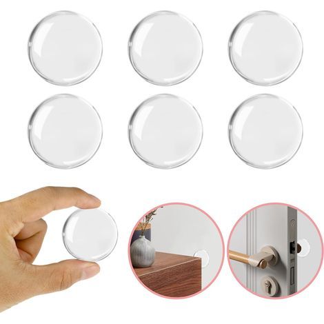 Selbstklebende Gummipuffer, Türstopper, Türgriffschutz, Selbstklebender, Wandmontierter Türstopper, Einfach Zu Montieren, Robust
