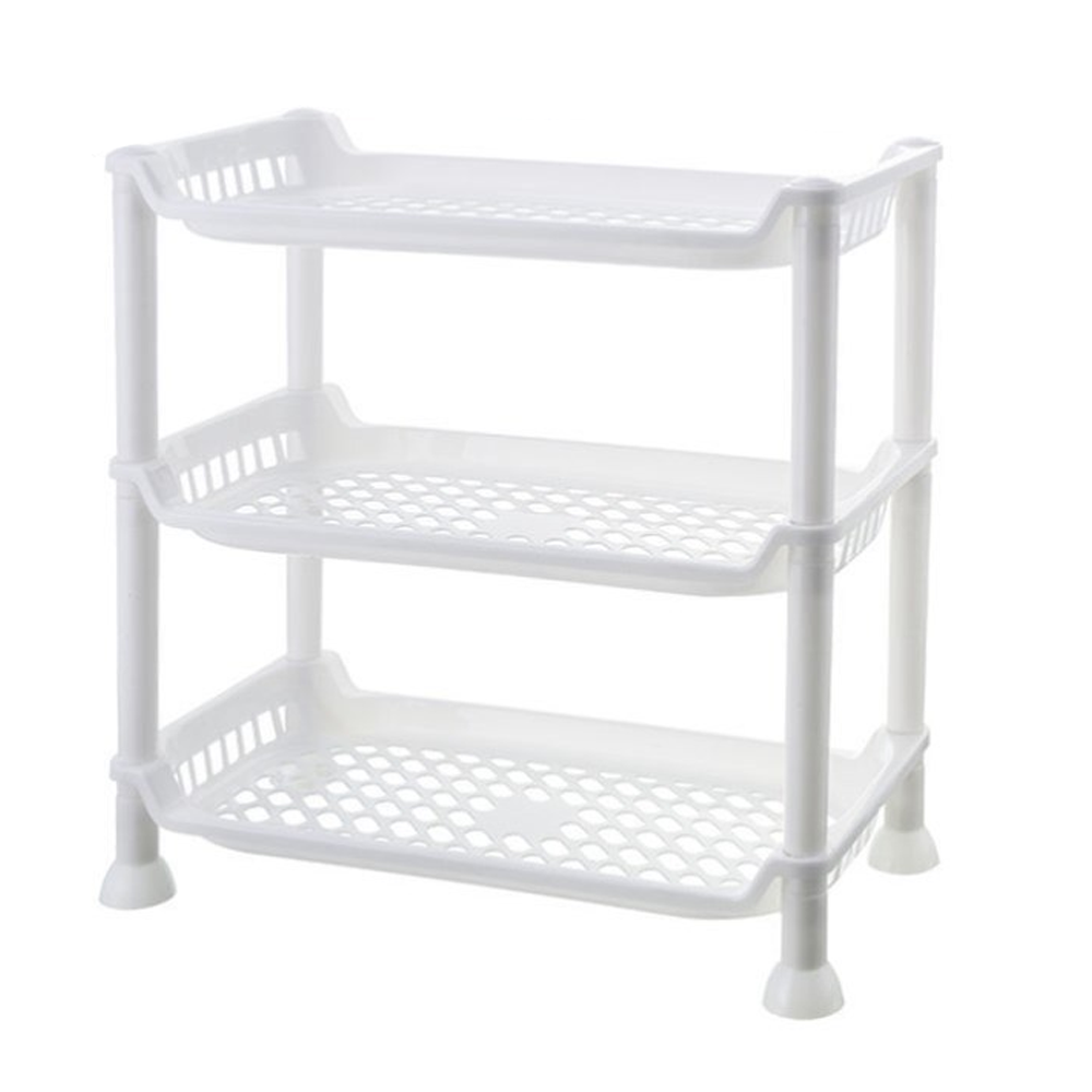 Mehrschichtiger Küchenarbeitsplatten-bodenablage-organizer, Badezimmerregal