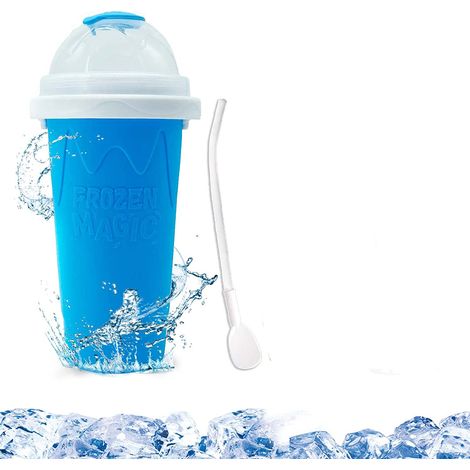 Slush-becher – Doppelwandig Mit Deckel Und Zubehör – Für Gefrorene Smoothies – 1 Stück
