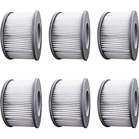 Jacuzzi-filter – Filterkartusche Für Aufblasbare Pools – Kompatibel Mit Allen Whirlpool-modellen – 6er-pack