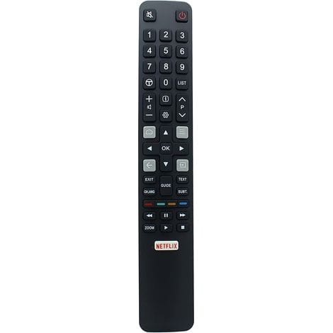 Rc802n Ersatzfernbedienung Für Tcl Smart Tv U55c7006, U65x9006, U75c7006, U55p6046, U60p6046, U49p6046, U43p6046, U65s990 – Sofort Einsatzbereit Ohne Programmierung