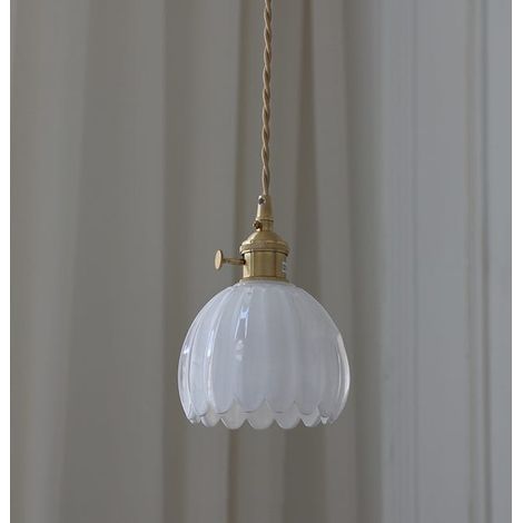 Schlichte Skandinavische Wandleuchte Im Retro-stil, Glasschirm, E26-fassung, Weiß, Leuchtmittel Nicht Enthalten