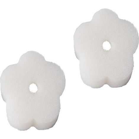 Set Mit 2 Hohlen Filterschwämmen Für Whirlpools Und Kleine Pools, Weiß, 3 Cm X 8 Cm, Reinigungszubehör