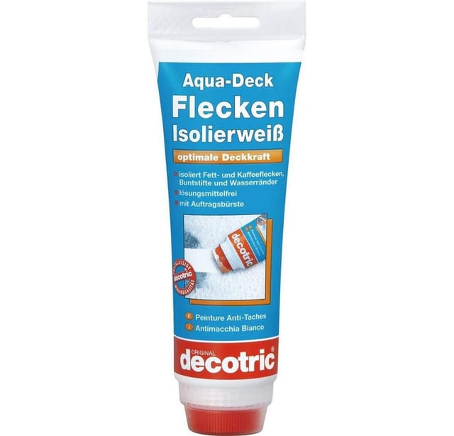 Aqua-Deck Isolierweiß 250 ml weiß Wandfarbe - Decotric