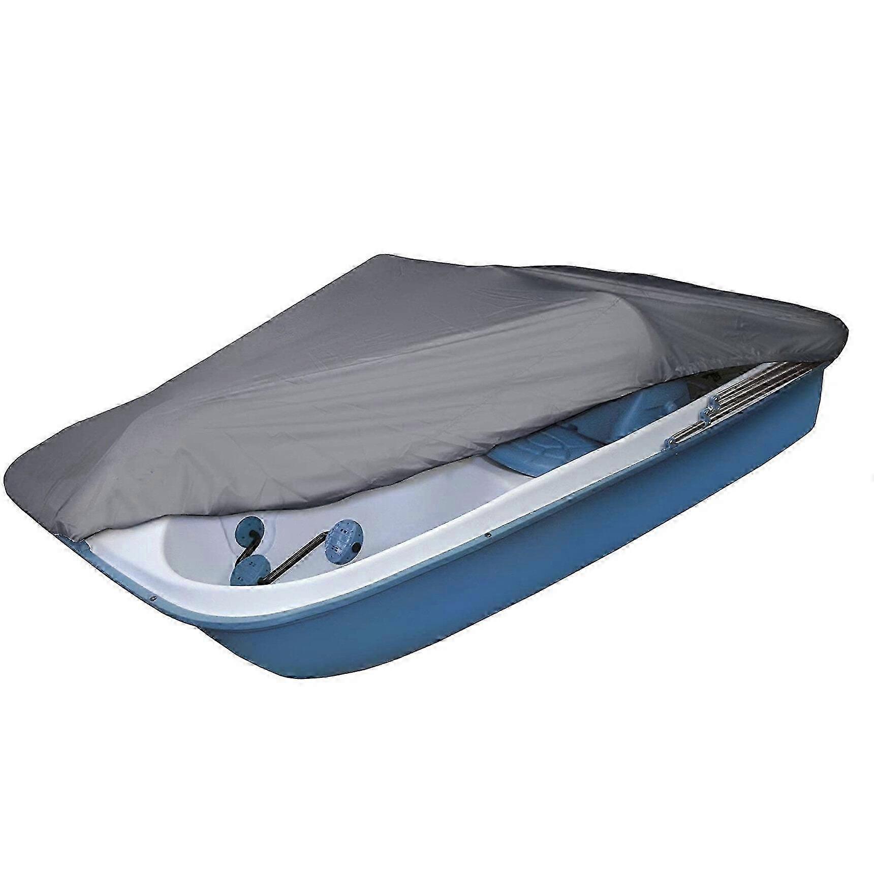 Housse De Bateau Robuste Et Imperméable Pour Pédalos 3 À 5 Personnes, Tissu Noir 420d, Protection Uv Et Anti-poussière, Compatible Avec Les Pédalos Standards.
