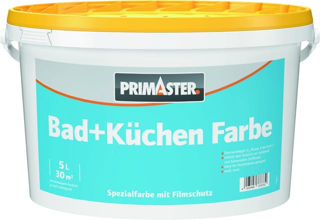 Primaster Bad- und Küchenfarbe weiß 5 L Innen