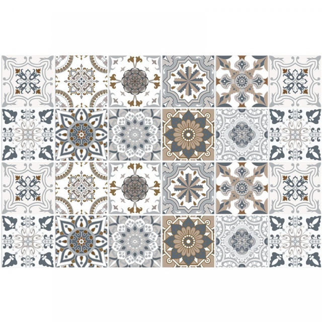 Klebefliesen 20x20 Industrie-stil Kleberückwand Für Küchenziegel, 24 Stück Wandaufkleber Badezimmer Küche Klebewandfliesen Mit Fliesenmuster Pvc-fliesenkleber