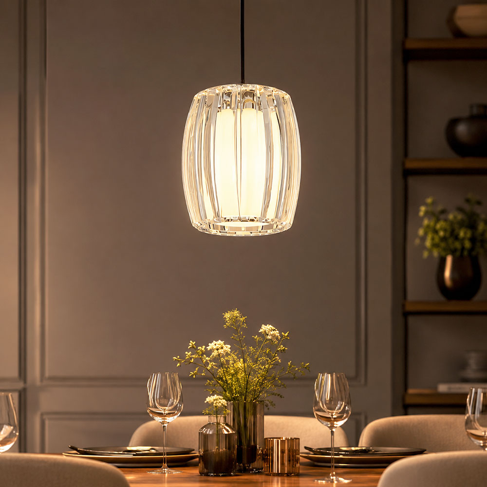 Led Hängeleuchte Pendelleuchte Schlafzimmerlampe Warmweiß Silber Metall H 120 Cm