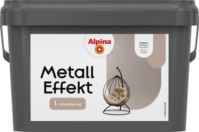 Alpina Grundierung für Effektfarben Metall roségold 2,5 L Grundierung