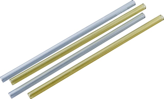 Fackelmann Glastrinkhalme inkl. Bürste 20 cm bunt 4 Stück Cocktail Glashalme wiederverwendbar
