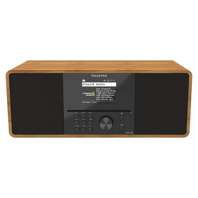 Telestar TOP 300 Holz Internet CD-Radio Internet, DAB+, UKW USB, WLAN, Internetradio, DAB+, CD, Blue