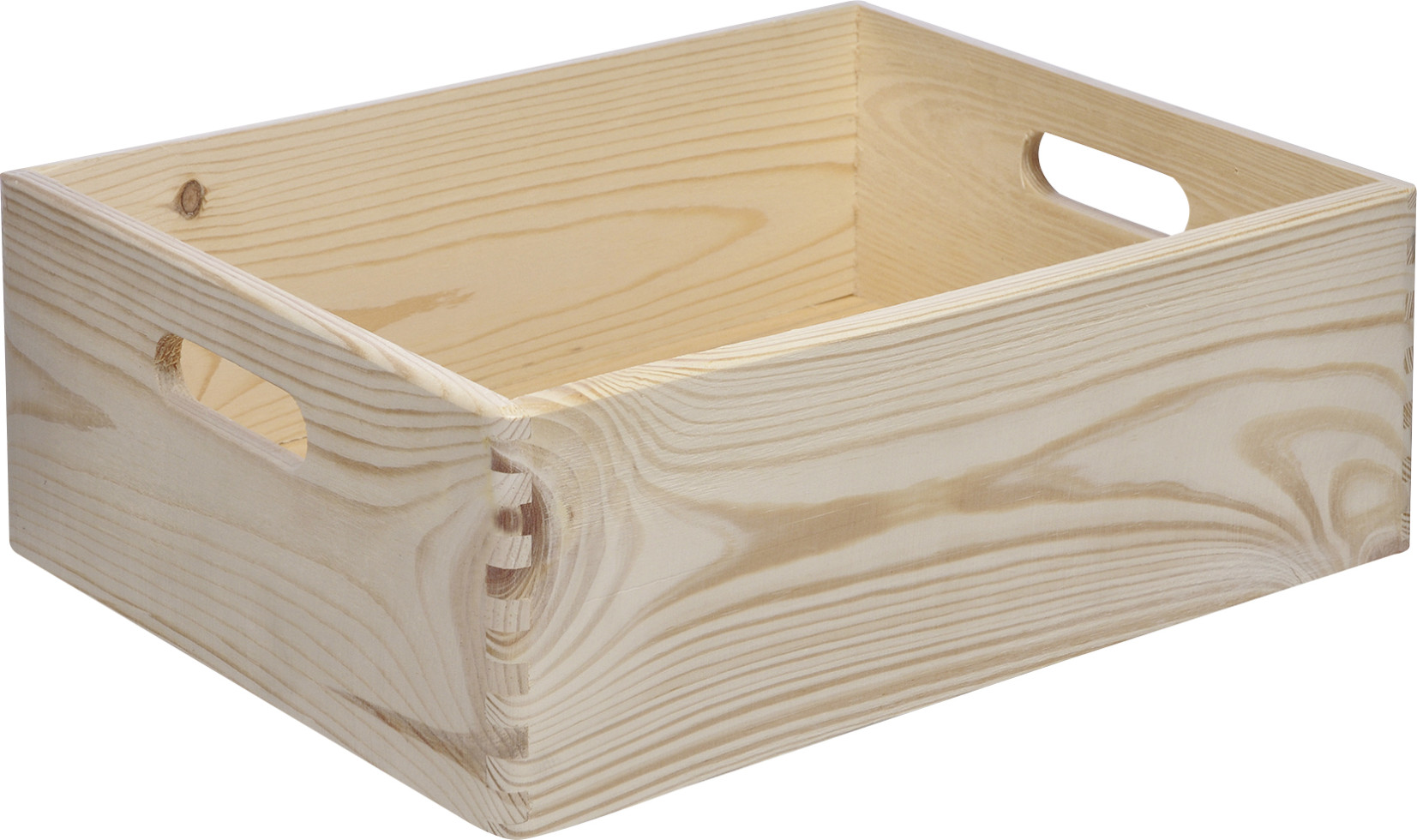 Stapelbox Holz Gr. M 30 x 40 x 13,5 Holzkiste Holzbox Kiste Box