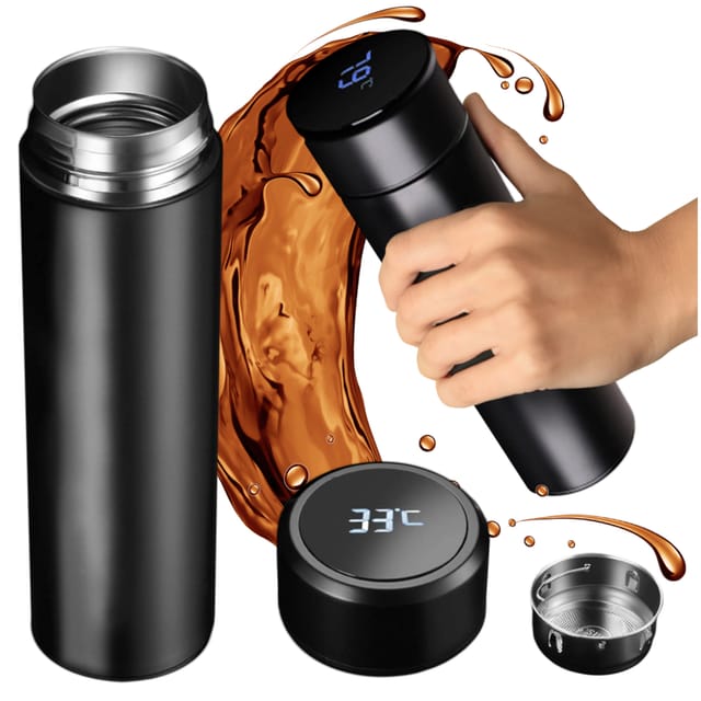 Thermoskanne mit LED-Temperaturanzeige 0,5 L