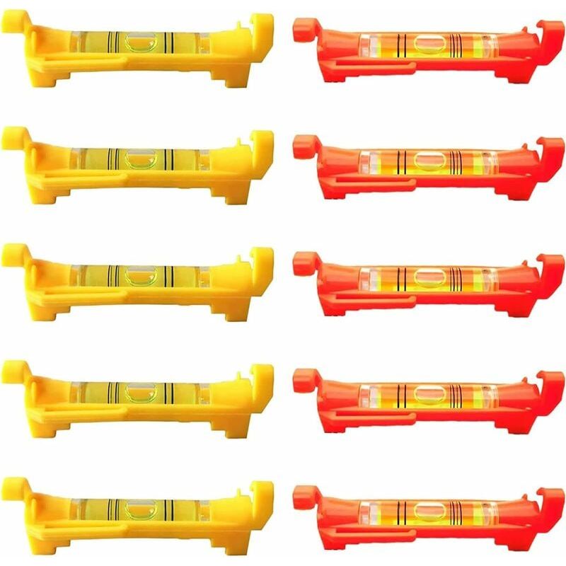 Set Mit 10 Mini-wasserwaagen – Unverzichtbare Werkzeuge Für Maurer- Und Sanitärarbeiten, Ideal Für Bauprojekte, Inklusive Schnur Und Fliesenwasserwaage.