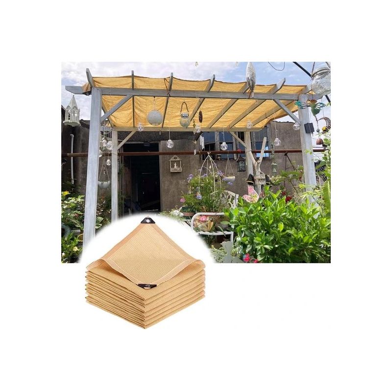 Schattierungsnetz – Garten-schattierungsnetz – 2 M X 3 M – Sonnensegel Mit Ösen – Uv-beständiges Schattierungsnetz – Wasserdicht