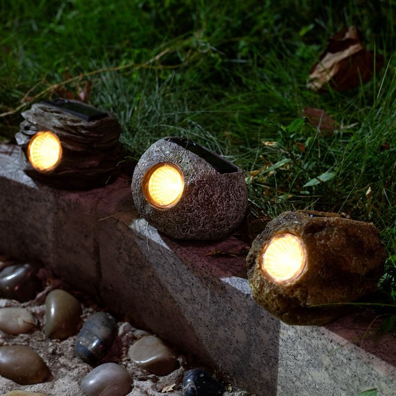 Wasserdichte Led-solar-steinleuchten Für Den Außenbereich