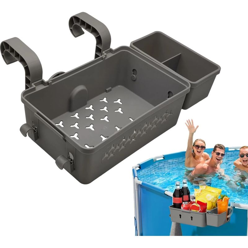 Aufbewahrungskorb Für Aufstellpools (1 Stück), Poolzubehör, Becherhalter, Pool-aufbewahrungsgestell