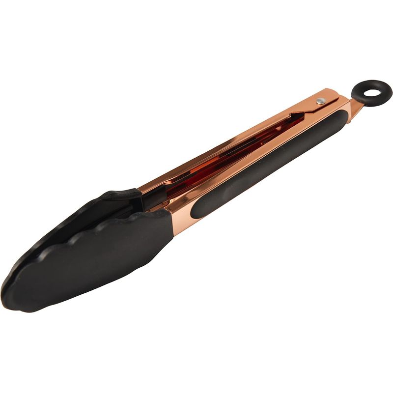 23 Cm (9 Zoll) Lange Silikon-küchenzange, Hochwertige Roségoldene Farbe, Für Den Grill