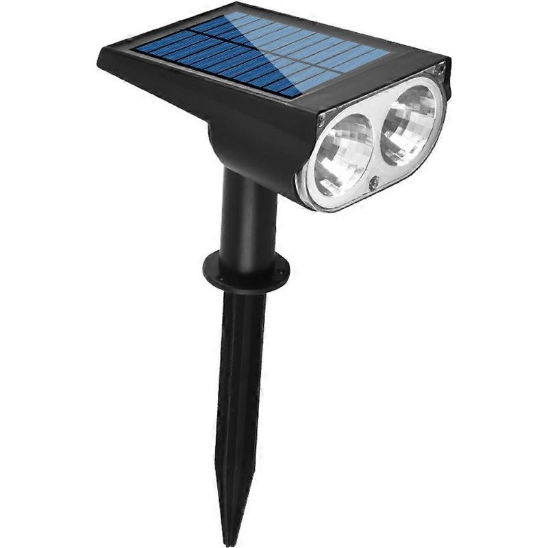 2/7 Led Solar-gartenfluter, Verstellbare Solarleuchte, Ip65 Wasserdicht, Außenwandleuchte