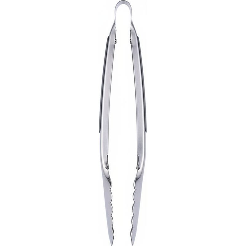 Robuste Küchenzange Aus Hitzebeständigem Edelstahl 304 Zum Grillen, Backen Und Zubereiten Von Speisen.