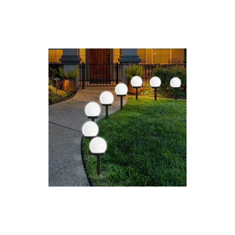 Solarleuchten Für Den Außenbereich, 2er-set Led-solar-kugellampen, Wasserdicht, Für Garten, Terrasse, Einfahrt, Landschaftsgestaltung, Zaun Und Wege, Zum Einpflanzen In Den Boden