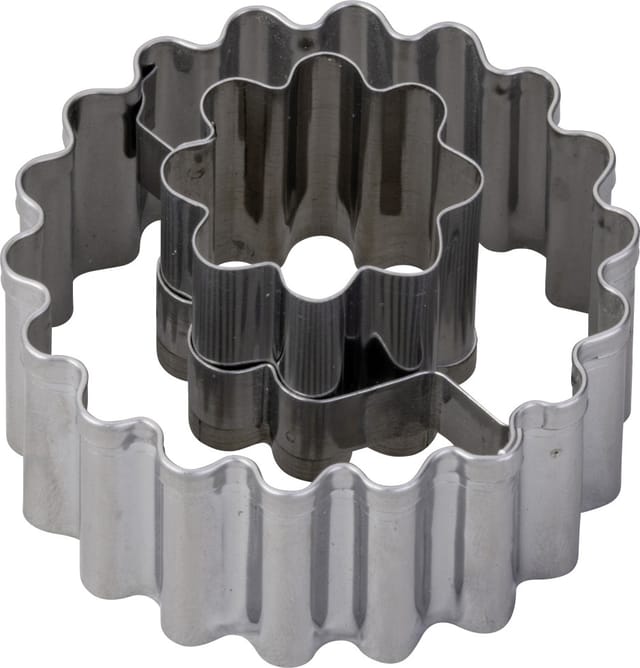 Zenker Ausstechform Linzer Blume Ø 5,4 x 3,6 cm silber